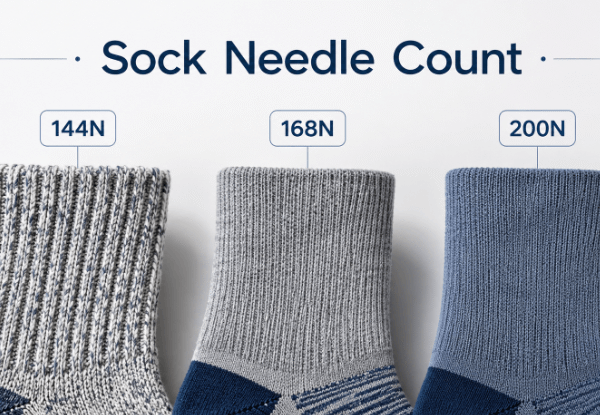 Needle Count in Socks: Why 144N, 168N, and 200N Matter for Custom Orders